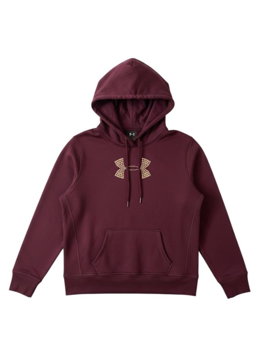 Under Armour Women's Hoodie Size Med Burgundy Studded Gold Embelishments